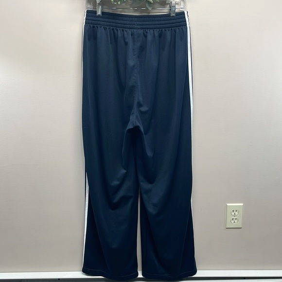 Adidas Essentials Warm-Up Open Hem 3 Stripes Track Pants Regular Fit Navy L - Picture 4 of 16